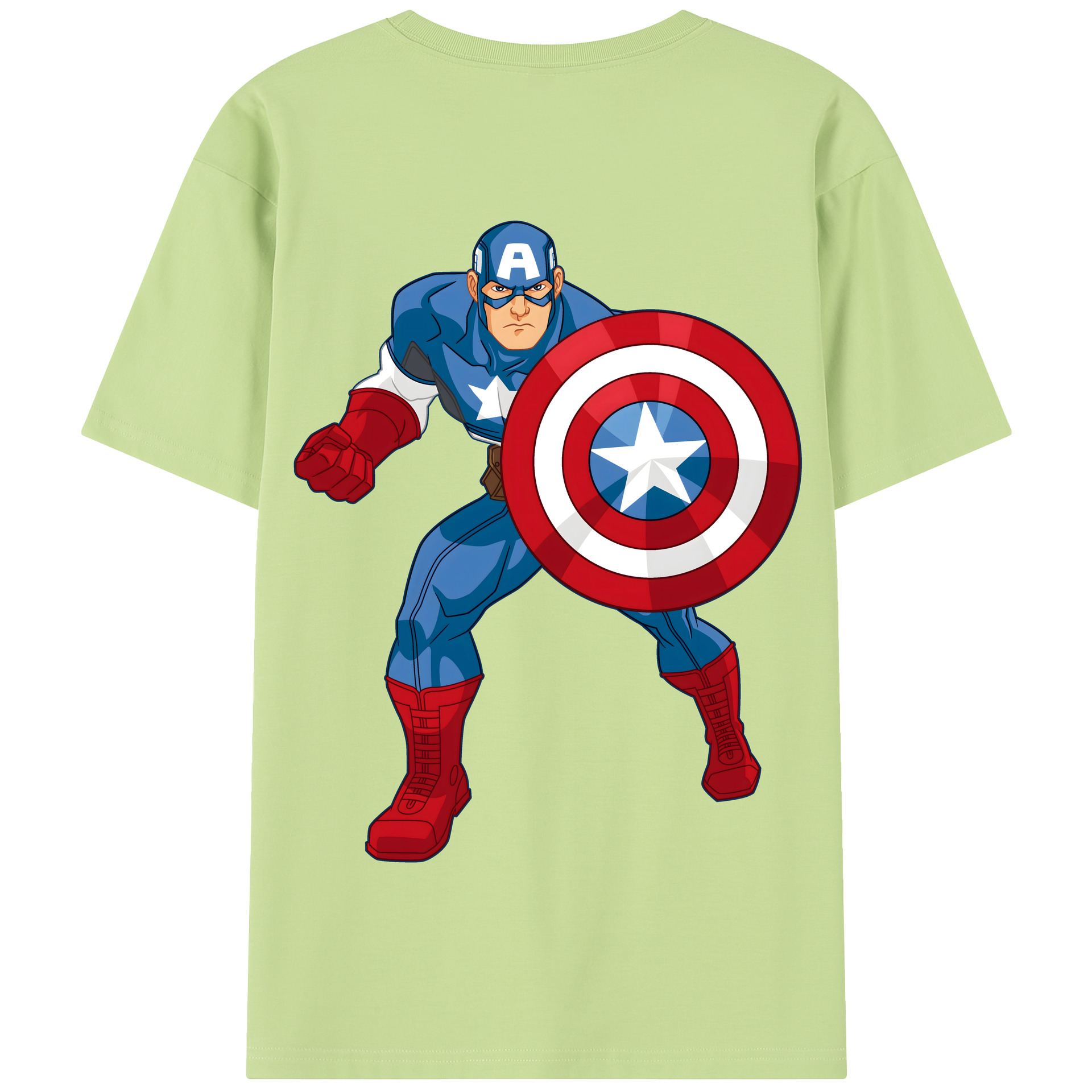 （画像用） アベンジャーズ The Avengers 綿100％半袖Tシャツ（背面プリント）